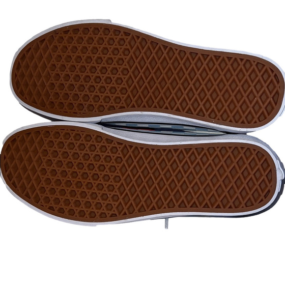 Vans black and Light Blue Checkerboard Sneakers, Size 10 - Picture 9 of 10